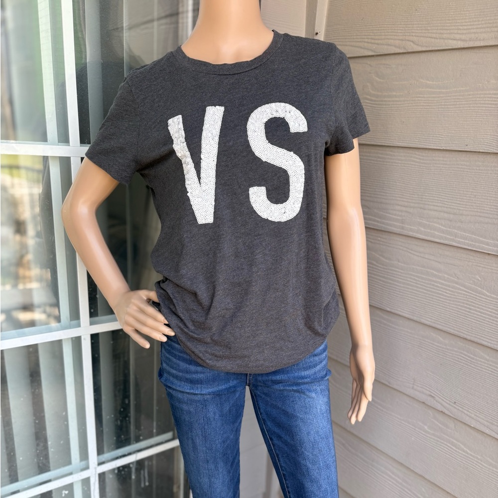 Victoria’s Secret Heathered Grey Sequin TShirt
